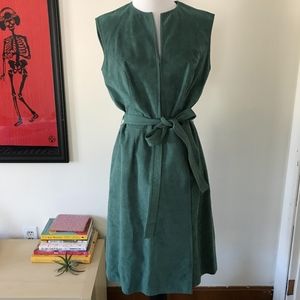 Fiandaca Vintage Suede Dress Sea Foam Green Size 4